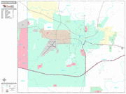 Battle Creek Wall Map Premium Style